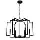 preview thumbnail 3 of 11, Hunter Zoanne 6-Light Modern Geometric Chandelier - Entry, Dining Room - Contemporary, Transitional