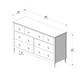 preview thumbnail 10 of 28, Charlotte/Scallop 7 Drawer Dresser