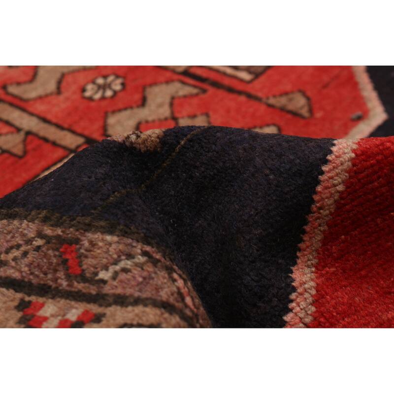 ECARPETGALLERY Hand-knotted Konya Anatolian Dark Navy Wool Rug - 3'7 x 9'3