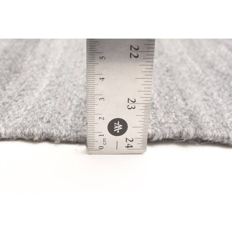 ECARPETGALLERY Flat-Weave Ankara FW Dark Grey Wool Kilim - 5'3 x 7'9