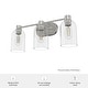 preview thumbnail 10 of 10, Hunter Lochemeade 3-Light Vanity Wall Light, Damp-rated - Bathroom, Laundry - Modern Farmhouse, Contemporary, Industrial