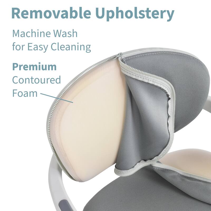 Ergonomic Kids Desk Chair with Rotating Footrest | Growing Office Chair with Adjustable Seat and Lumbar Support