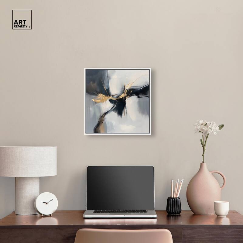 Golden Fissure I Canvas by Art Remedy