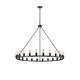The Gray Barn Liam 48-inch Round Wagon Wheel 24-light Chandelier