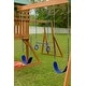 preview thumbnail 52 of 58, Mountain View Swing Set with Tarp Roof, Climbing Wall, Monkey Bars