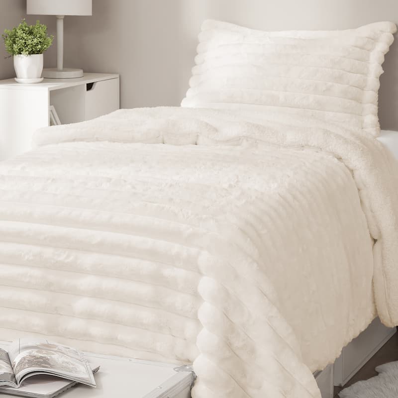 Roll Cakes Chunky Bunny - Coma Inducer® Oversized Comforter Set - Cream