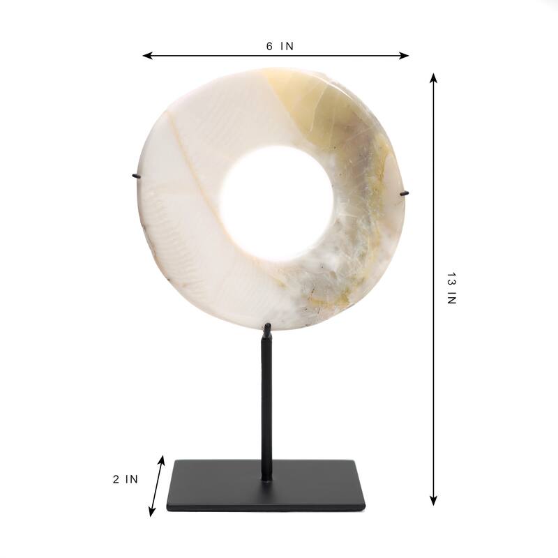 Artissance Shell Papua Wedding Coin Statue, Art Figurine Sculpture, Home Decor Collectible (Natural Shell Size Vary)