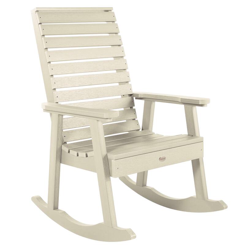 Eco-friendly Synthetic Wood Rocking Chair - Whitewash