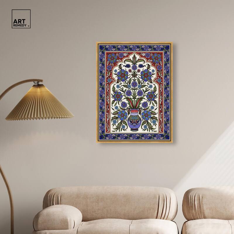 Royal Vase Bloom Canvas by Art Remedy