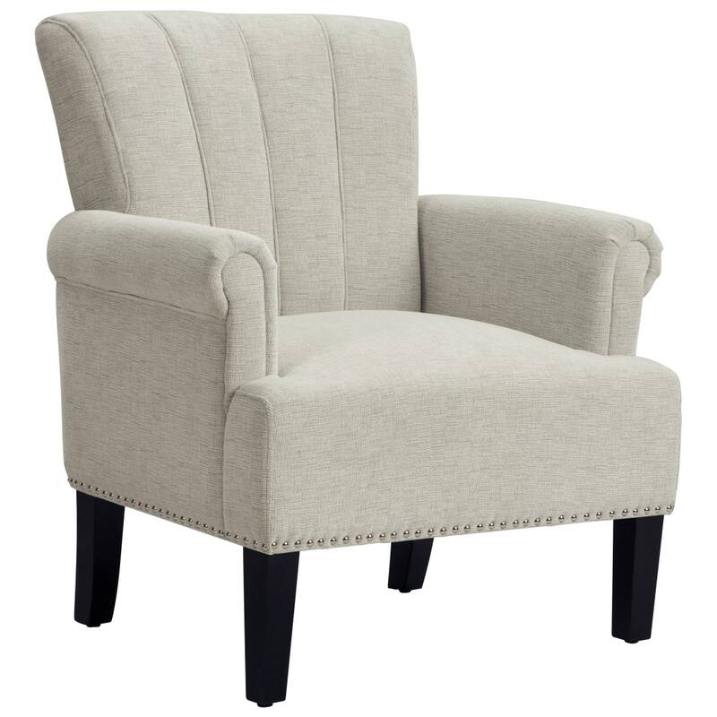 Accent Rivet Tufted Polyester Armchair - 24.00"L * 29.00"W * 34.50"H