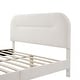 preview thumbnail 25 of 58, Furniture of America Gail Modern White Boucle Adjustable Queen-Size Platform Bed
