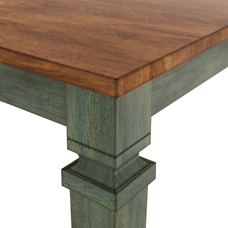 Vikos Solid Wood 48-65.7" Extendable Counter Height Dining Table