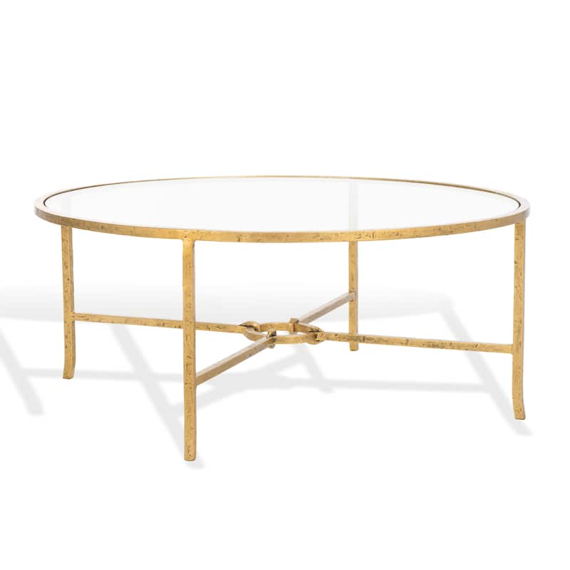 SAFAVIEH Couture Tauri Forged Metal Round Coffee Table - 36"W x 36"D x 15"H