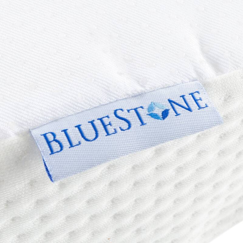 Toddler Bed Bumper - Mattress Barrier Cushion for Twin, Full, Queen, and King Beds - Washable Cover by Bluestone (White) - White