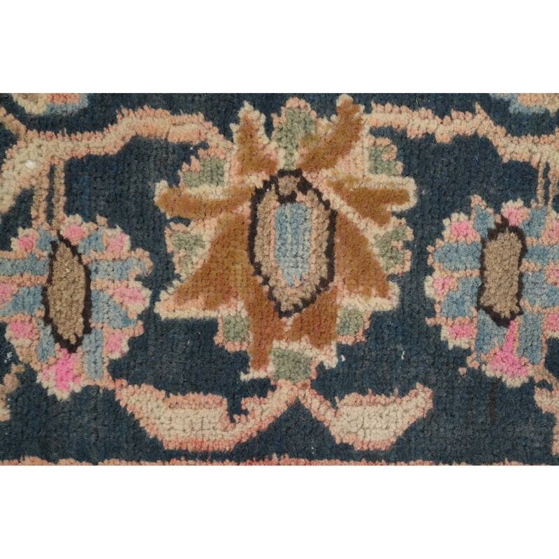 Hand Knotted Oriental 100% Wool Carpet Traditional Floral Brown Kashan Area Rug - 6' 3'' X 4' 2''