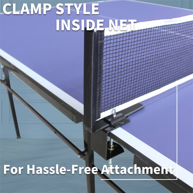 Mid-Size Table Tennis Table Set 2 Table Tennis Paddles and 3 Balls