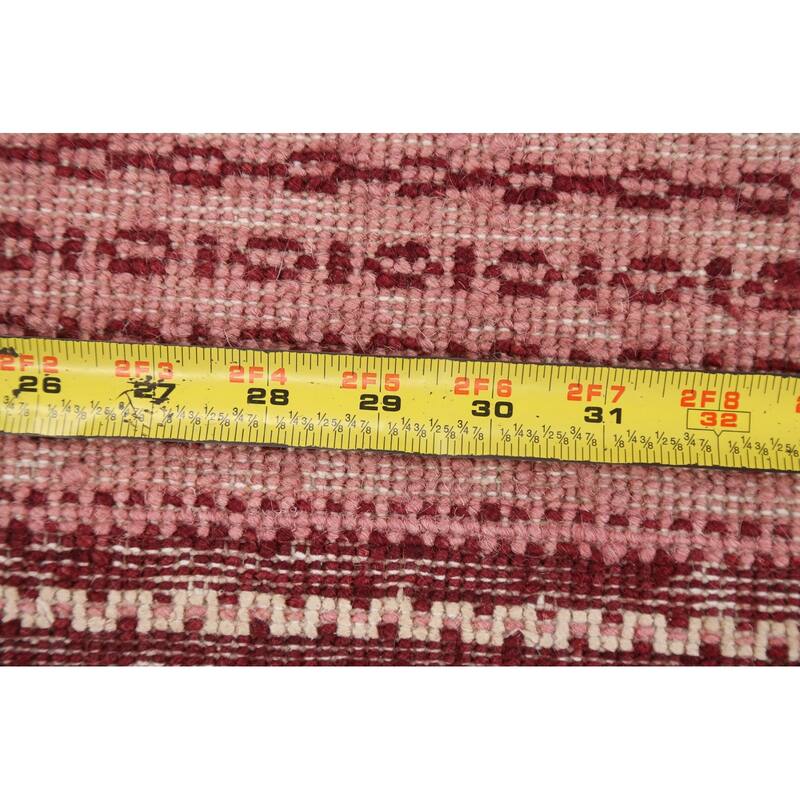 Geometric Oriental Gabbeh Kashkoli Area Rug Wool Hand-knotted Carpet - 3'2" x 4'9"