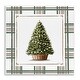 preview thumbnail 1 of 5, Stupell Potted Christmas Tree Plaid Wall Plaque Art Design By Elizabeth Tyndall 12 x 12