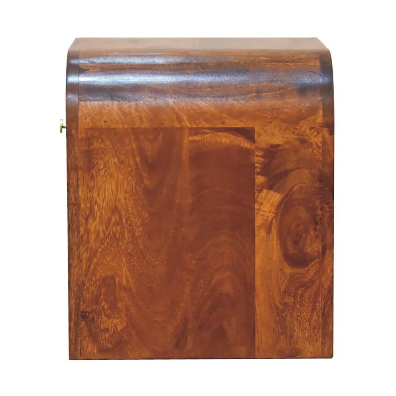 HomeRoots 16" Chestnut Solid Wood One Drawer Nightstand