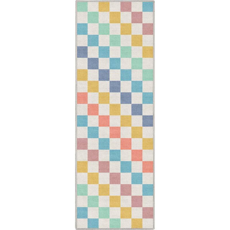 Well Woven Apollo Square Modern Geometric Flat-Weave Area Rug