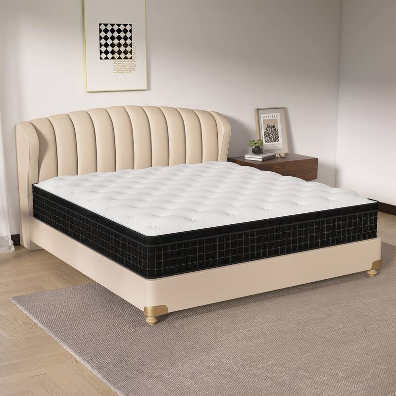 12 Inch Euro Top Memory Foam Hybrid Mattress in a Box