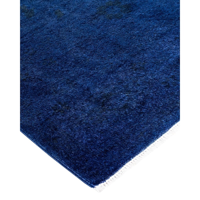 Vibrance One-of-a-Kind Hand-Knotted Area Rug - Blue, 5' 1" x 8' 3" - 5' 1" x 8' 3"