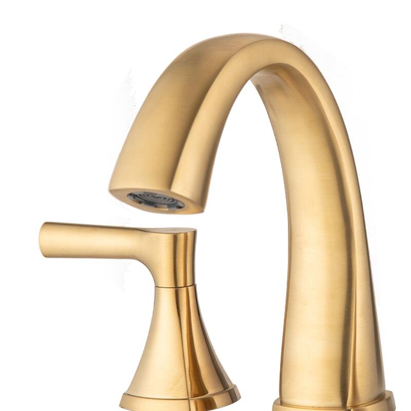 Topcraft Two Handle Bathroom Sink Faucet with Pop-Up Drainer