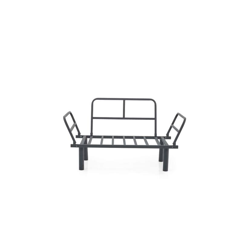 Metal Legs Futon Loveseat