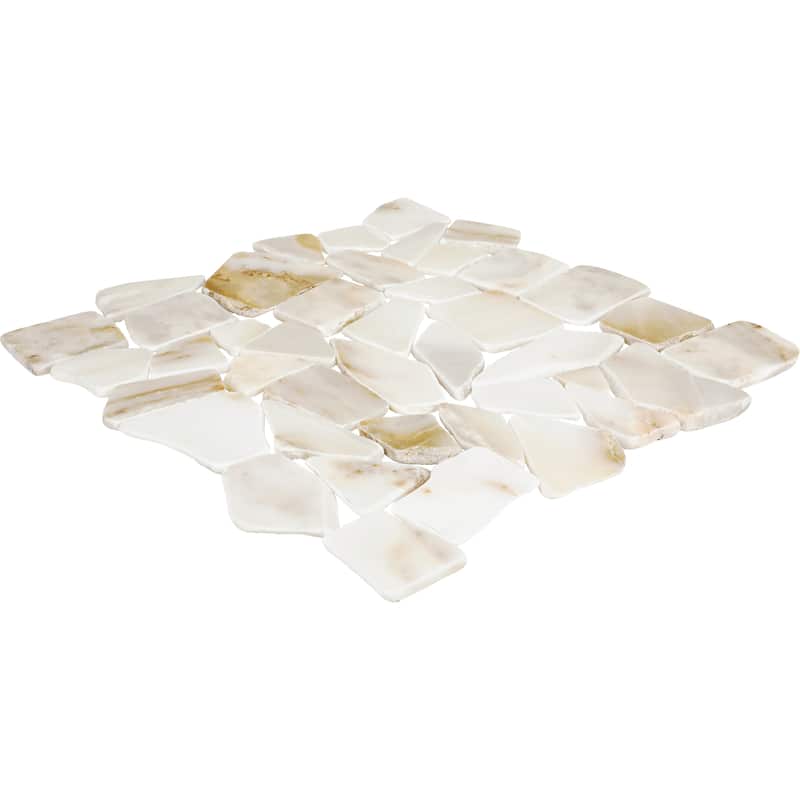 Daltile Gamma Natural Stone Pebble Wall and Floor Mosaic Tile (Set of 10)