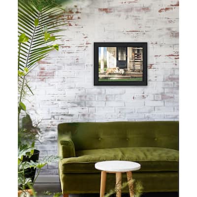 TrendyDecor4U Farmhouse "Chase and Molly" Framed Print Wall Art by John Rossini