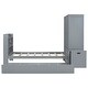 preview thumbnail 27 of 32, Twin Size Platform Bed with Storage Headboard and Footboard, Pull Out Shelves and Twin Size Trundle, Gray