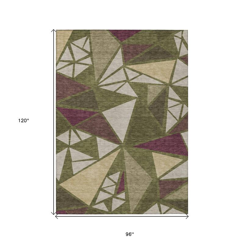 HomeRoots Geometric Transitional Rectangle Outdoor Rug