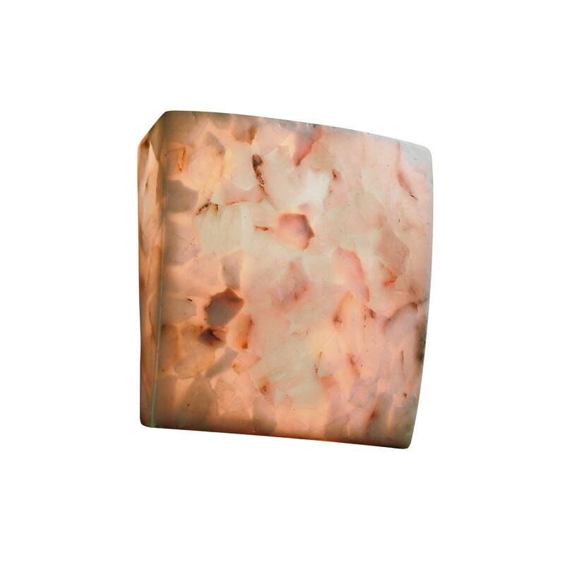 Porch & Den Farmcrest Alabaster Rocks 2-light ADA Wall Sconce