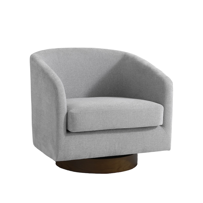 31.1'' W Modern Barrel Swivel Accent Chair
