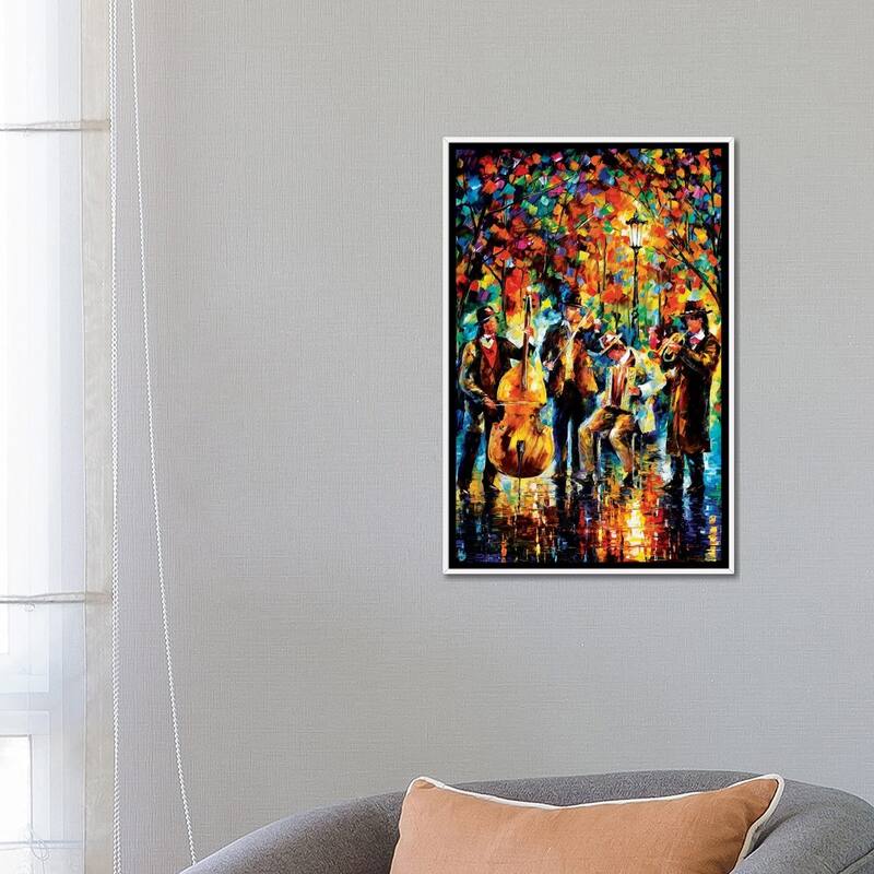 iCanvas "Glowing Music" by Leonid Afremov Framed Canvas Print