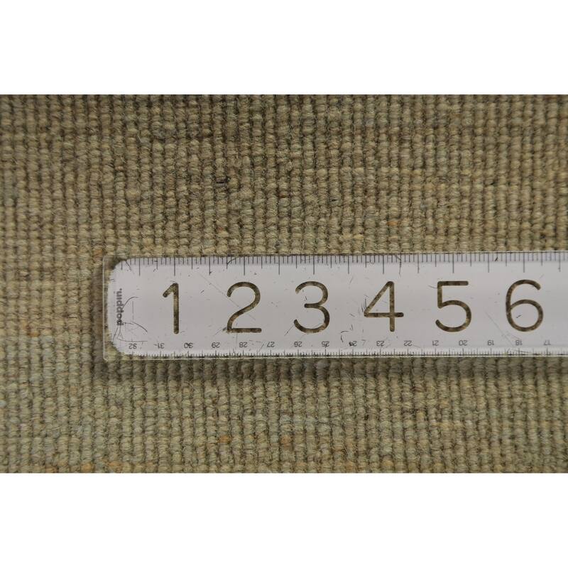 Modern Gabbeh Oriental Rug Handmade Solid Wool Carpet - 2'7" x 4'0"