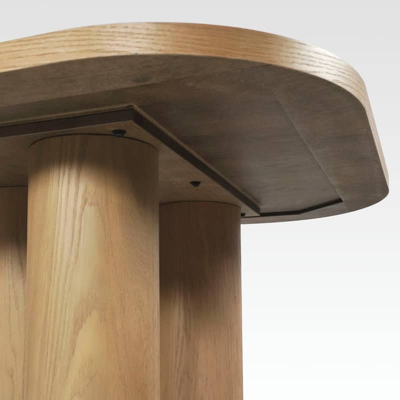 87" Oak Wooden Rectangle Dining Table