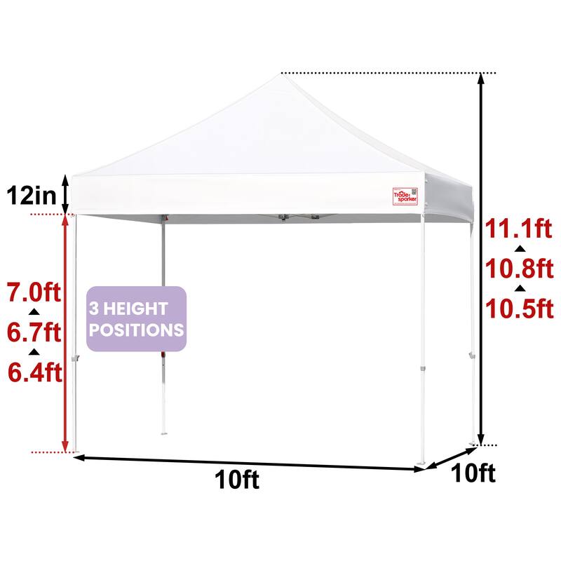 Tradesparker Ez Pop Up Canopy Tent Commercial Instant Canopies