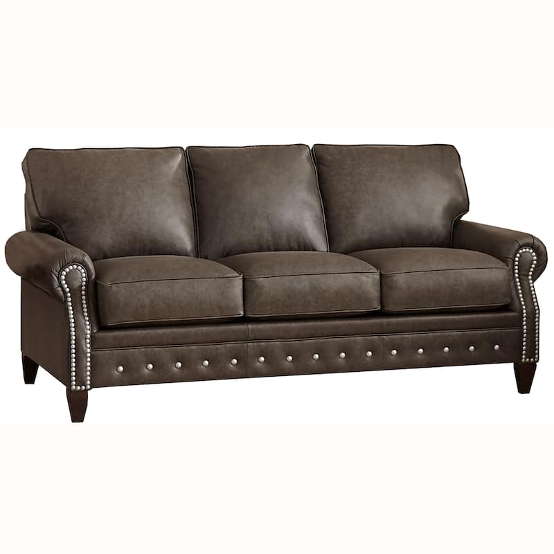 Payne Top-grain Leather Sofa, Loveseat, and Chair Set