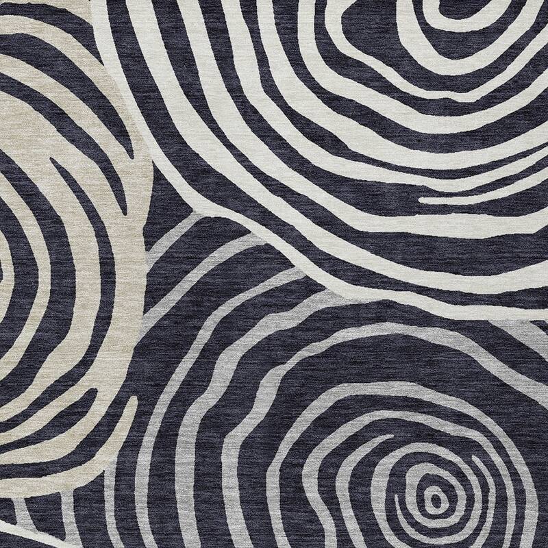 HomeRoots Abstract Transitional Rectangle Outdoor Rug