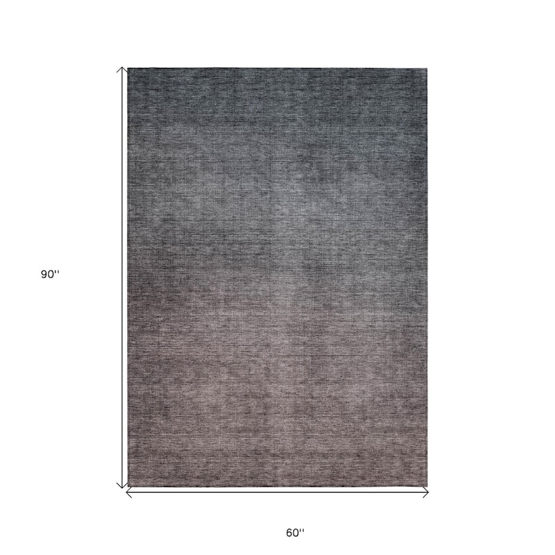 HomeRoots Ombre Transitional Rectangle Outdoor Rug