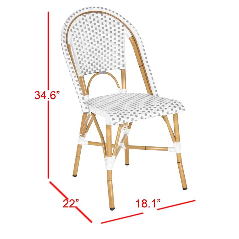 SAFAVIEH Marolyn Stackable Dining Chair (Set of 2) - 18Wx22Dx35H