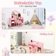 preview thumbnail 12 of 11, GIMMYFIVE Princess Makeup Desk & Chair Set Withtouch Light Detachable Tri-Folding Mirror