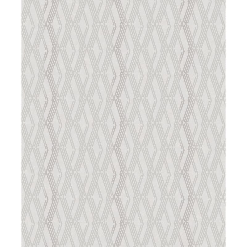 A-Street Prints Ushas Platinum Diamond Wallpaper