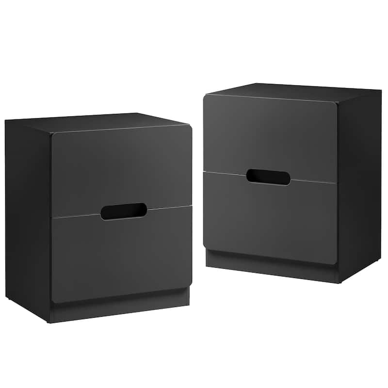 Handless Nightstand Set of 2 with 2 Drawers