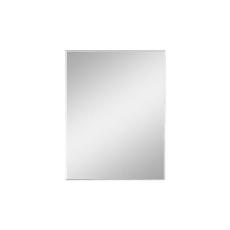 Alvana Aluminum Bathroom Medicine Cabinet with Single Door Mirror, Recessed or Wall-mounted