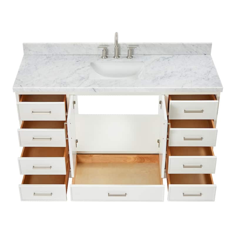Ariel M061SCWRVO Stafford 61" Free Standing Single Basin Vanity Set