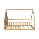 preview thumbnail 8 of 14, Full Size Wood House Bed with Window and Fence
