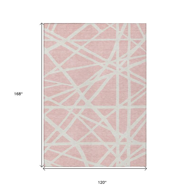 HomeRoots Geometric Transitional Rectangle Outdoor Rug