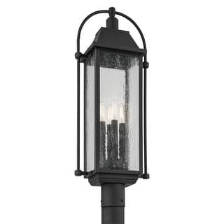 Kichler Lighting Harbor Row 4-Light Textured Black Outdoor Post Light